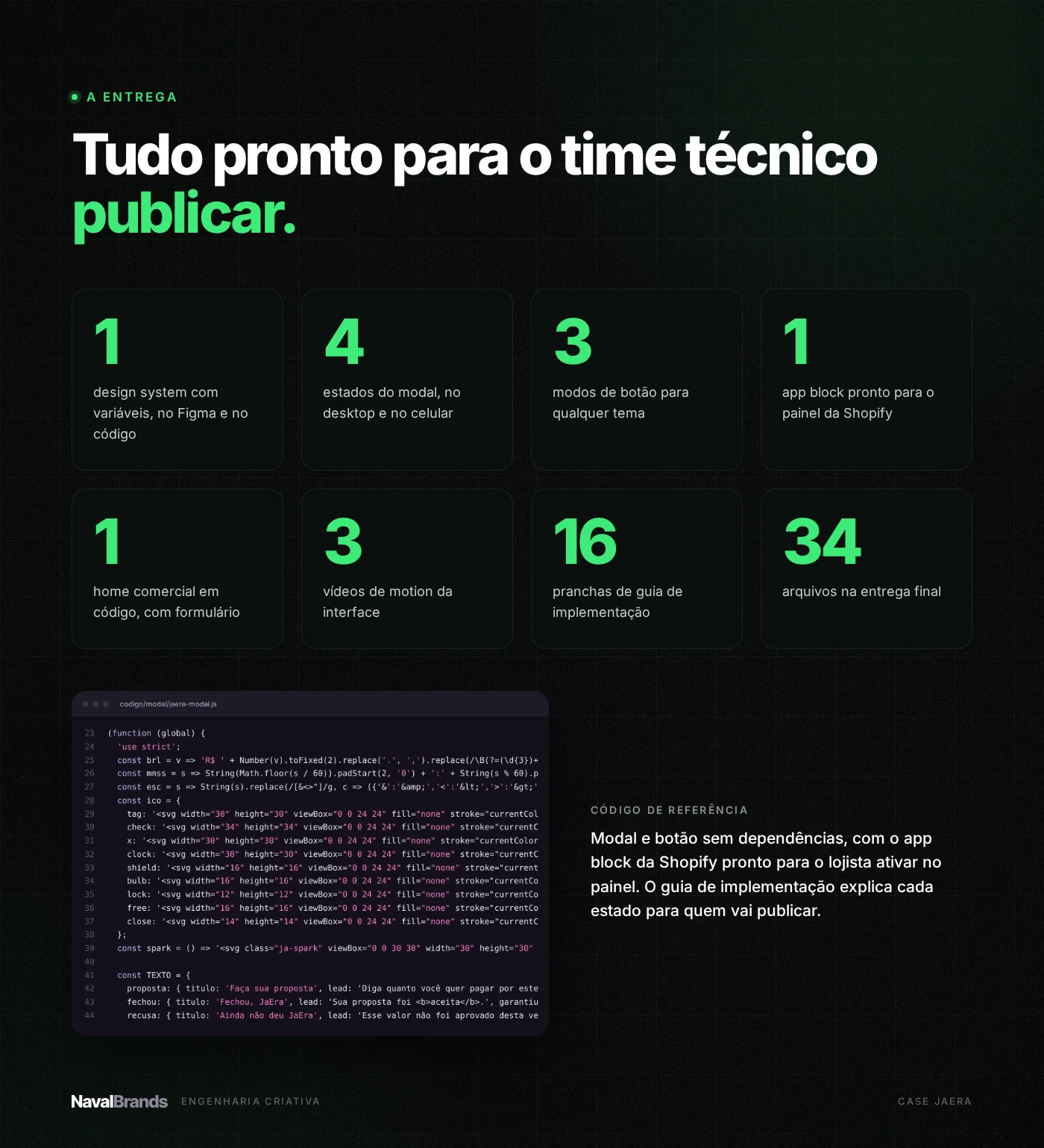 JaEra, entrega